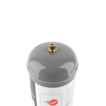 Intergases 640g CO2 cylinder valve detail view 1