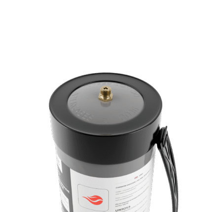 Intergases 2000g CO2 cylinder valve detail view 1
