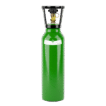 Intergases 5L 200 bar argon gas cylinder front view