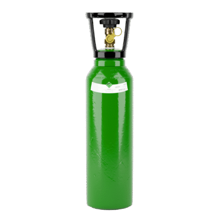 Intergases 5L 200 bar argon gas cylinder front view