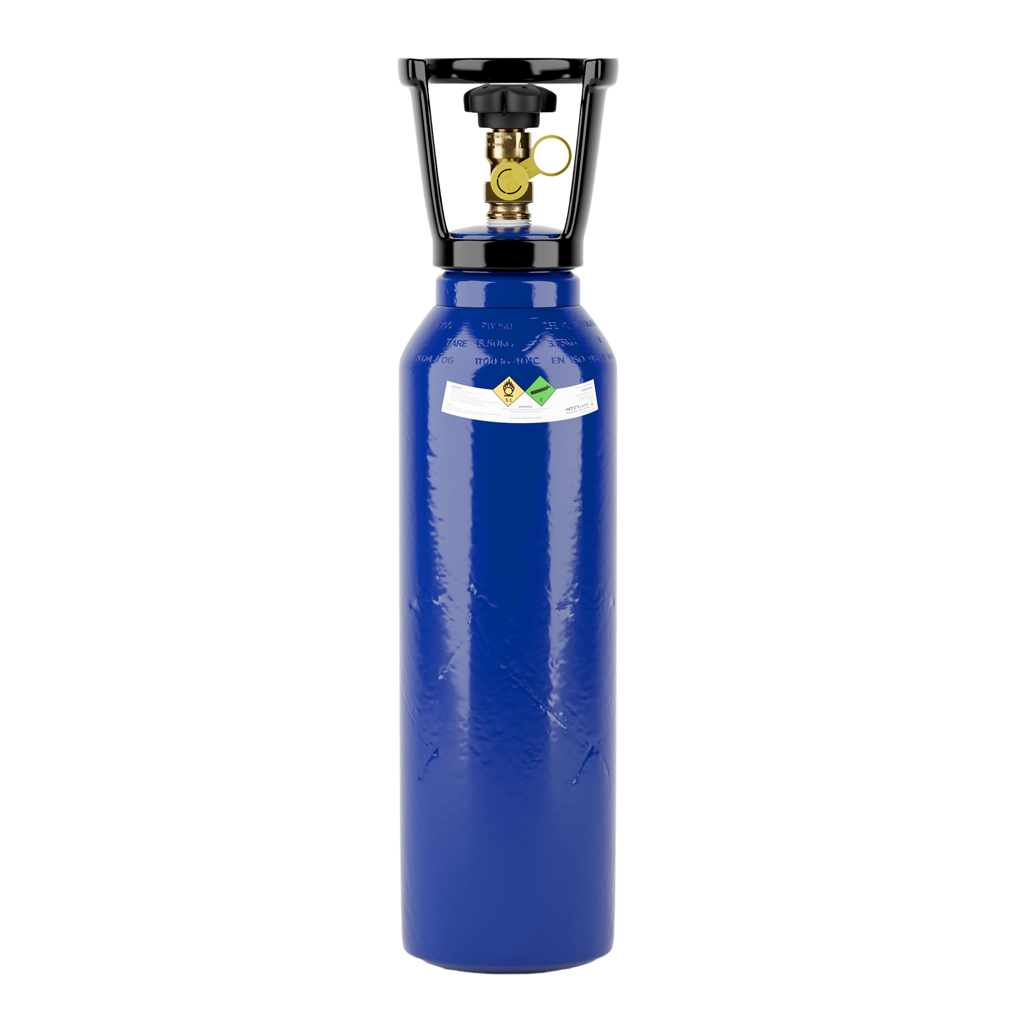 9a1dabc123aff7f68a641662d495cee5.png Intergases 3.75kg N2O cylinder front view