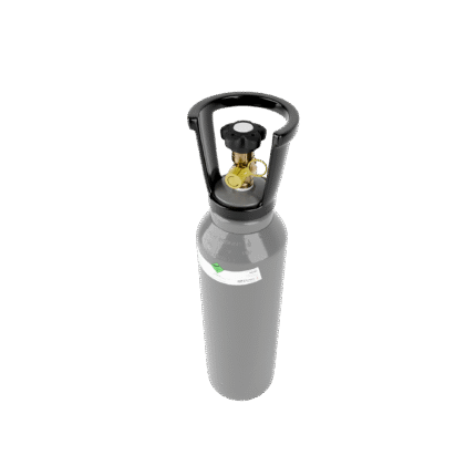 Intergases 3.75kg CO2 cylinder high angle view