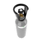 Intergases 3.75kg CO2 cylinder high angle alternate