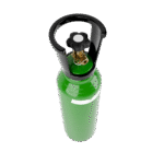 Intergases 5L argon cylinder high angle alternate