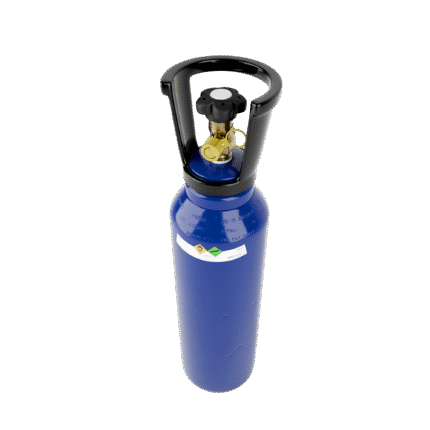 Intergases 3.75kg N2O cylinder high angle view
