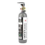 Intergases 2kg CO2 cylinder left side view