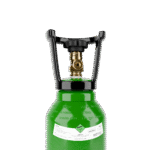 Intergases 5L argon cylinder low angle alternate