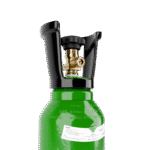 Intergases 5L argon cylinder low angle view