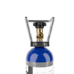 Intergases 2kg N2O cylinder low angle left