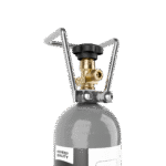 Intergases 2kg CO2 cylinder low angle right
