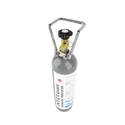CO2 2kg cylinder refill high angle view