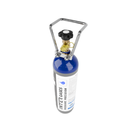 N2O 2kg cylinder refill high angle view